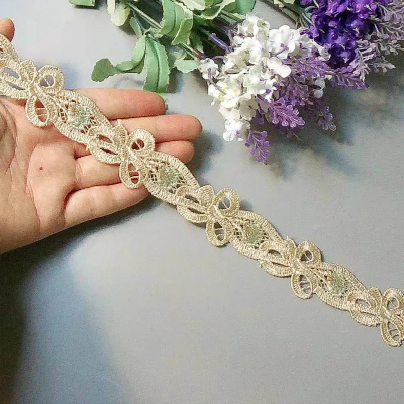 3 ярда сетчатая вышитая лента кружевная отделка ленты для домашнего текстиля