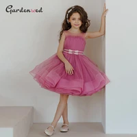 gardenwed puffy flower girl dresses cute princess dress bow first communion dress little girl party dress girl birthday dresses