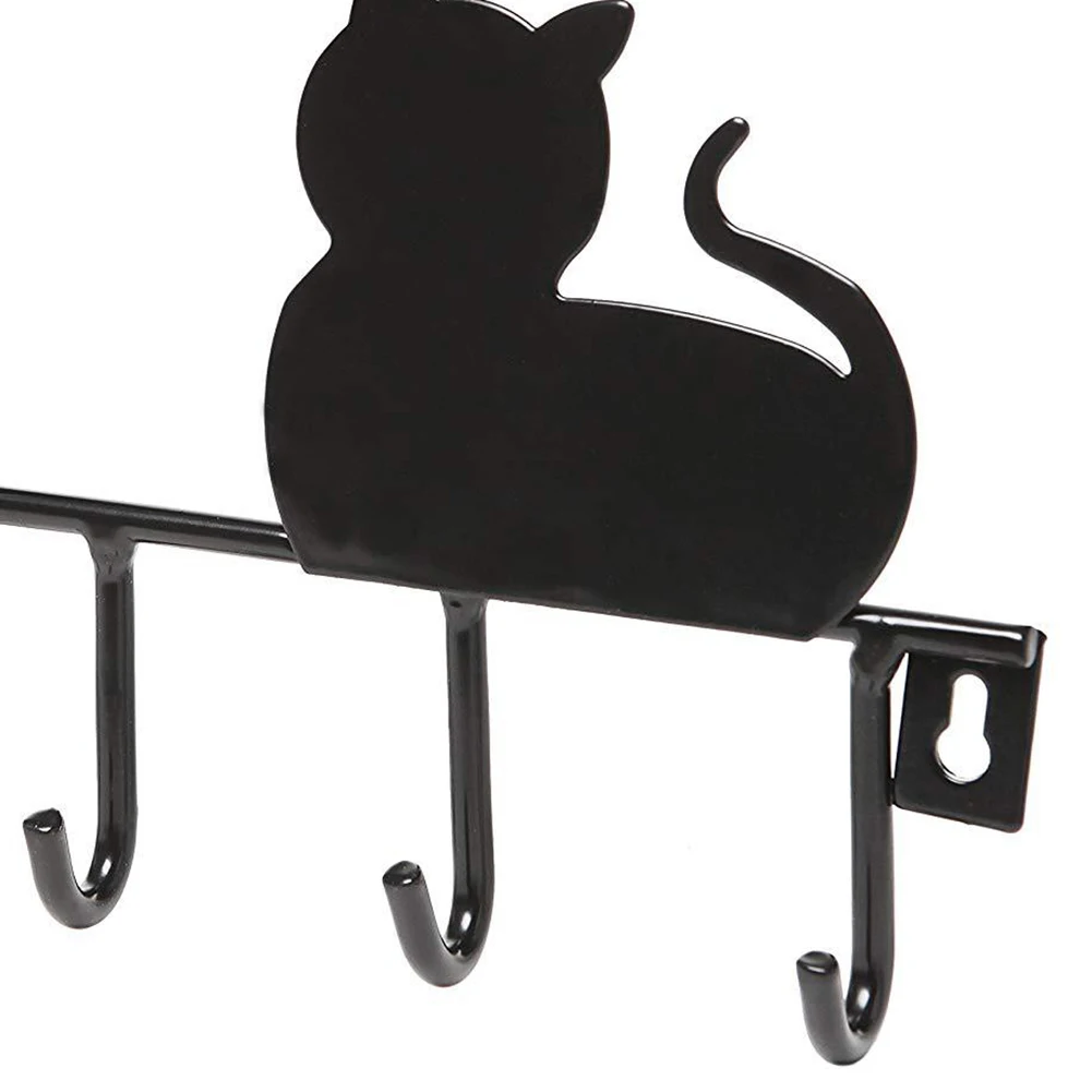 1x5 крючков вешалки крючки держатель для хранения с узором кошки ванной комнаты