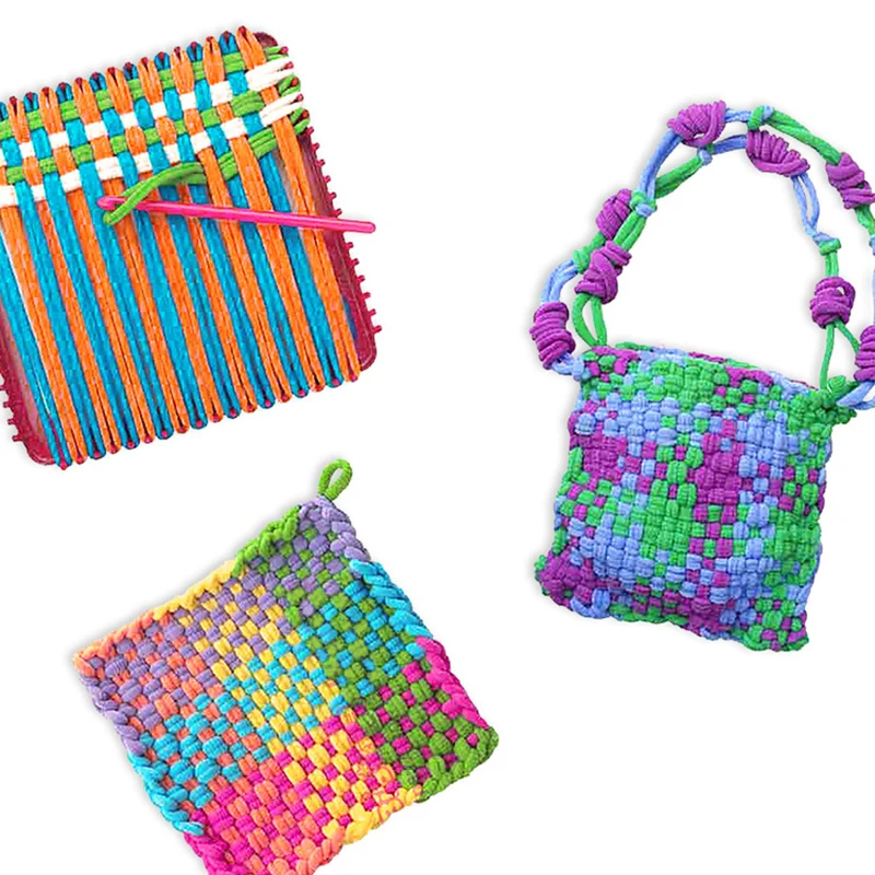 Детская ручная эластичная веревка сделай сам тканевая вязальная машина детский