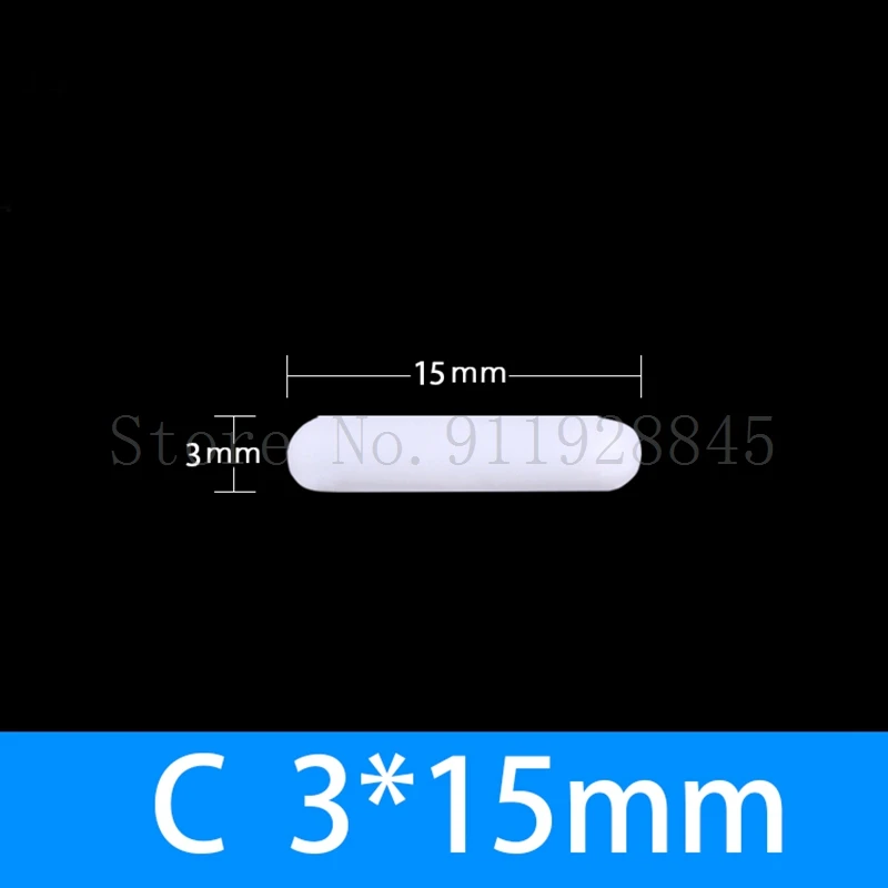 20pcs/lot Lab PTFE Polytef Magnetic Agitator Type A B C Bead Magnetons Laboratory Stirrer | Канцтовары для офиса и дома