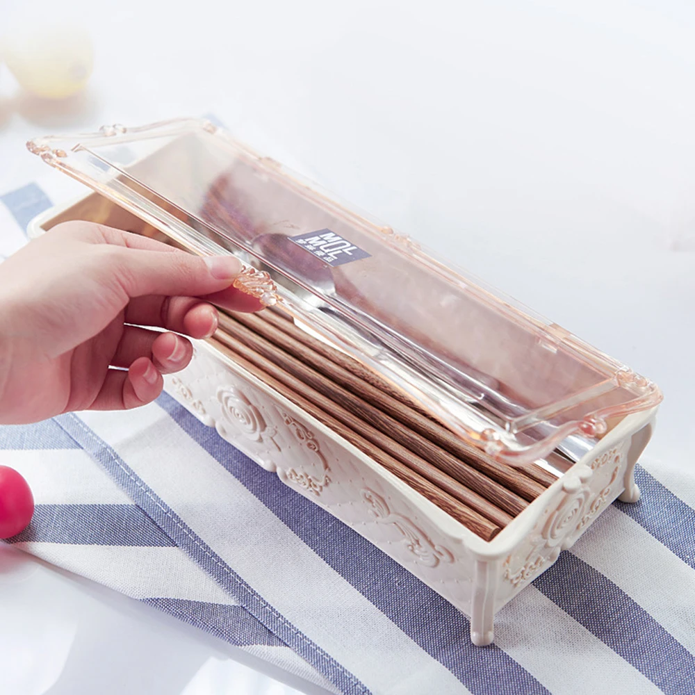 Китайские палочки для еды резные розы Сушилка Подставка под коробка посуды