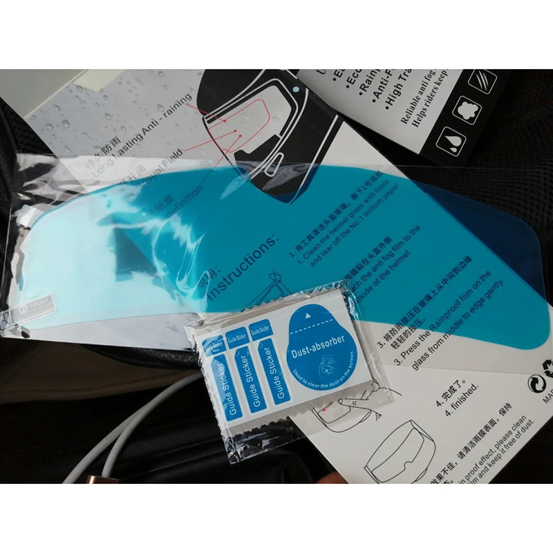 

Universal Clear Rainproof Anti-Fog Helmet Patch Screen Film Motorcycle Helmet Fog Resistant Lens Moto For MT Accessories