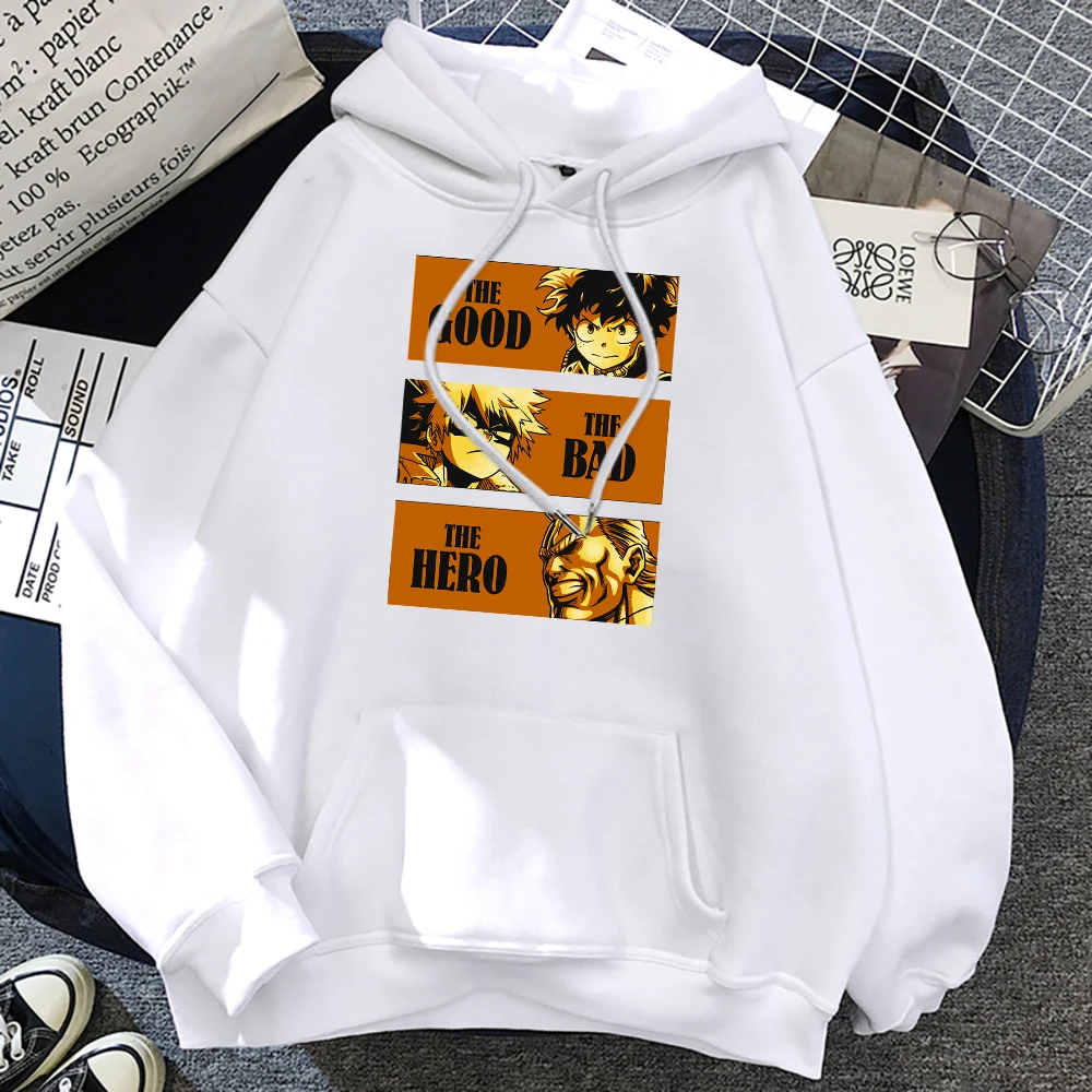 

THE GOOD,THT BAD,THE HERO Anime Cartoons Hoodie Mens Cartoons Fashion Hoodie Crewneck Casual Streetwear Fleece Pocket Men Hoodie