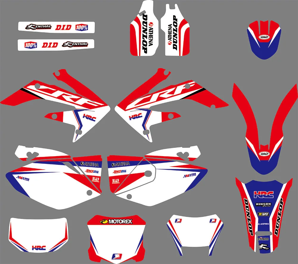 

GRAPHICS Personalised Stickers Motorcycle Decos Kits for HONDA CRF250X 2004 2005 2006 2007 2008 2009 2010 11 12 13 14 15 16 1261