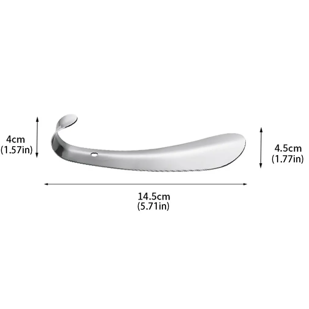 

1pcs Spoon Shoehorn Professional Shoehorn 14.5cm Stainless Steel Metal Shoe Horn Shoes Lifter Tool