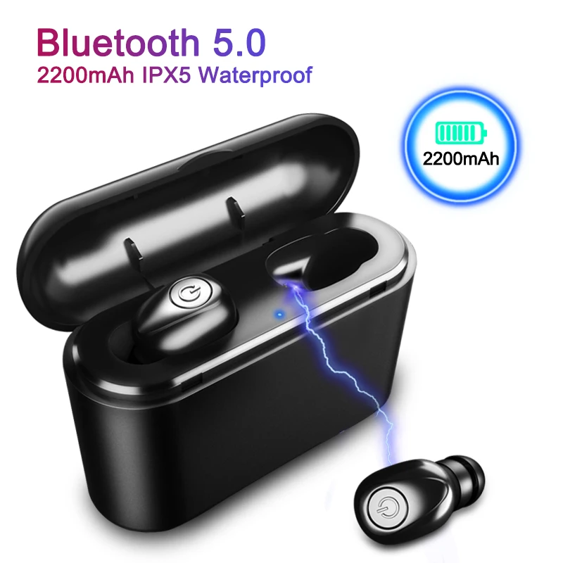 X8 TWS беспроводные Bluetooth наушники 5D стерео мини Спортивная гарнитура зарядная
