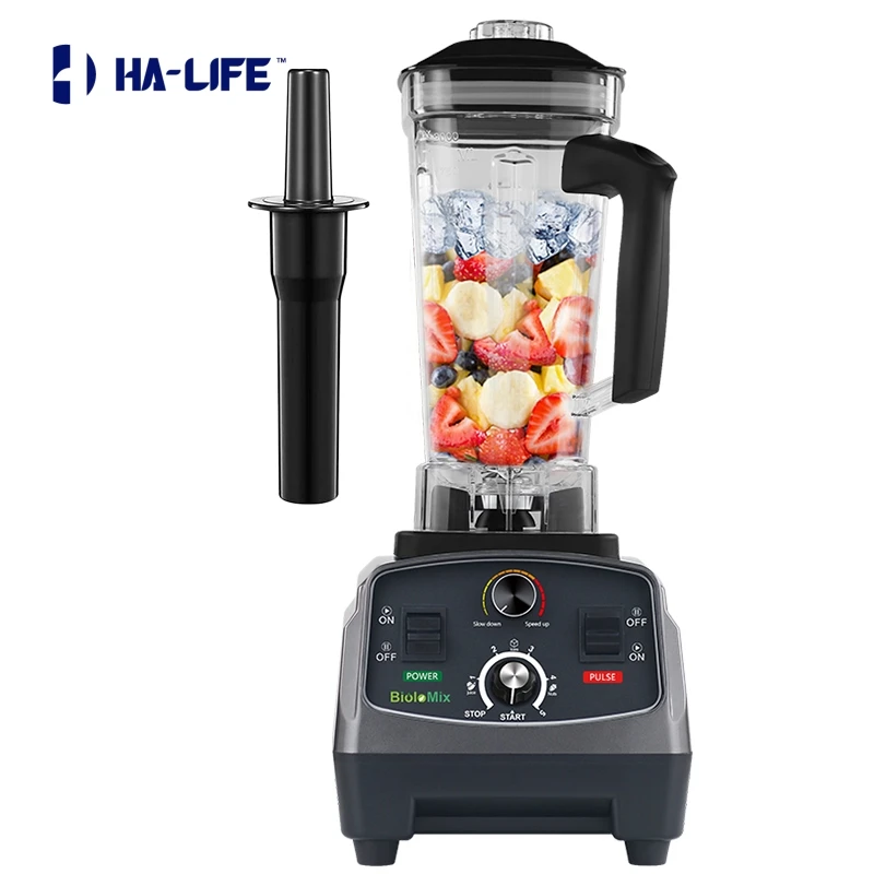 

HA-Life 3HP 2200W Heavy Duty Commercial Grade Timer Blender Mixer Juicer Fruit Food Processor Ice Smoothies BPA Free 2L Jar