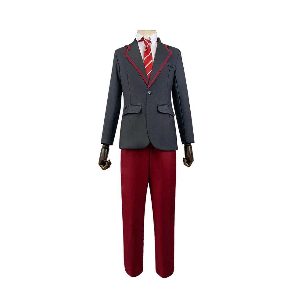 

Elite School Uniform Costume Adult Men Uniform Full Set Costumes Outfits Halloween Carnival Suit Boys Custom-Made for Christmas