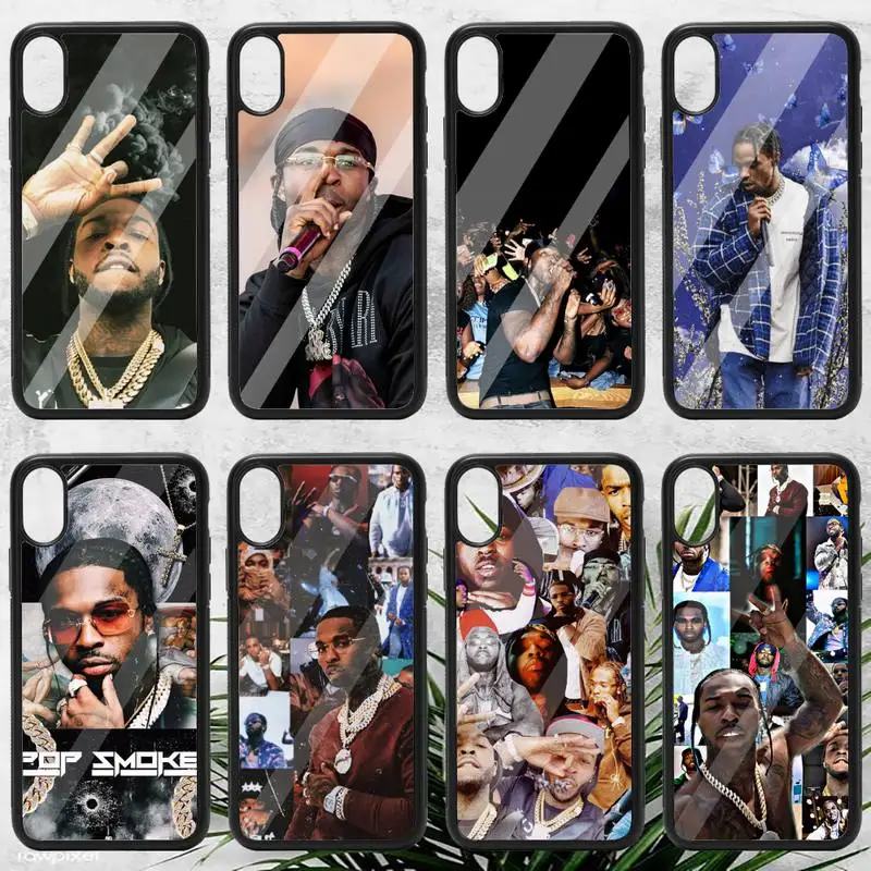 

Pop Smoke Rapper Phone Case PC for iPhone 11 12 pro XS MAX 8 7 6 6S Plus X 5S SE 2020 XR