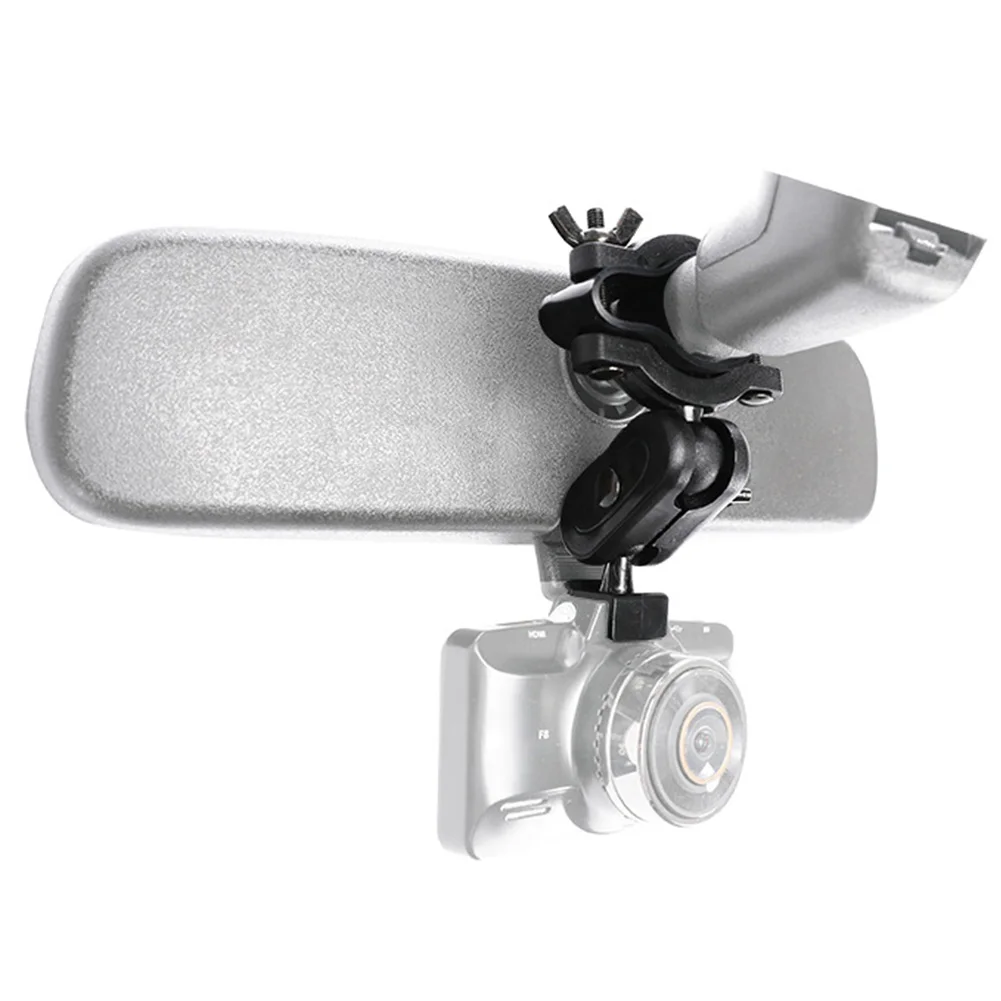holder stable with screws camera bracket dash cam mount rearview mirror universal 360 degree rotation auto driving car interior free global shipping