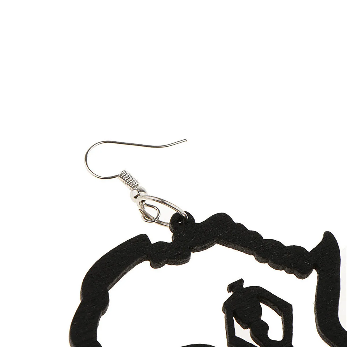 

For Africa Map Wooden Ethnic Ear Studs Earrings Afrocentric Urban Trendy Jewelry