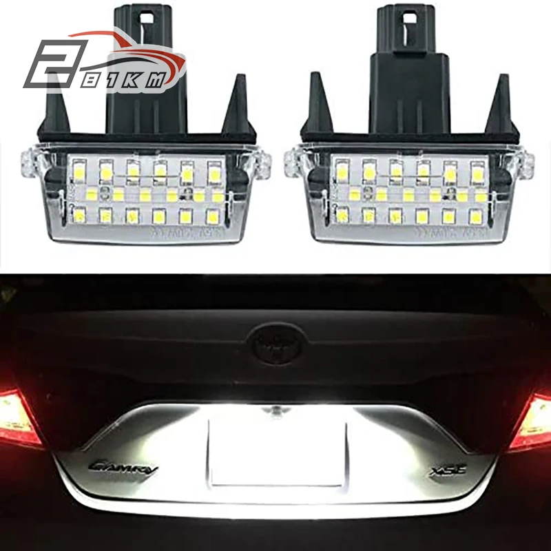 281 км 2 шт. автомобильные номерные знаки Белый светодиодный номерной знак лампы