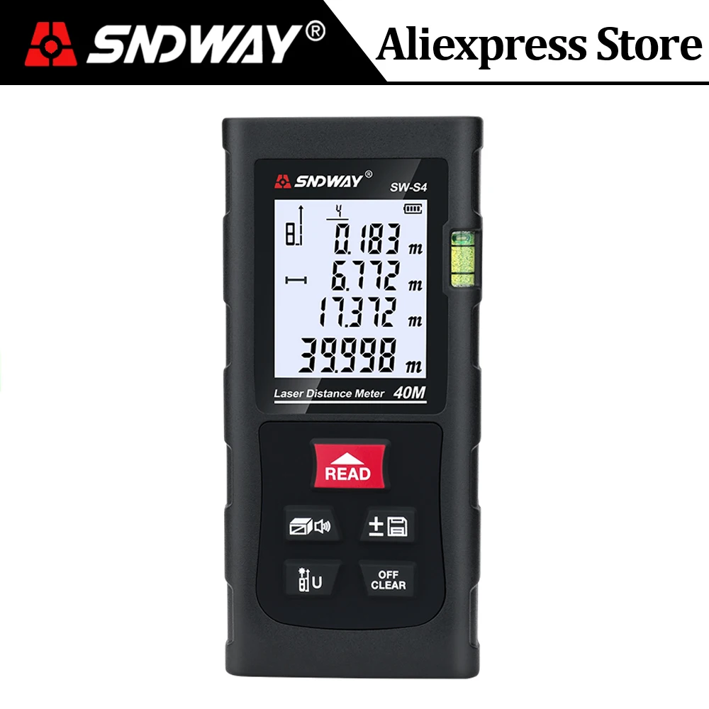 Digital Laser Distance Meter 40m 60m 70m 80m 100m 120m Laser Rangefinder range finder tape distance measure ruler Roulette tools