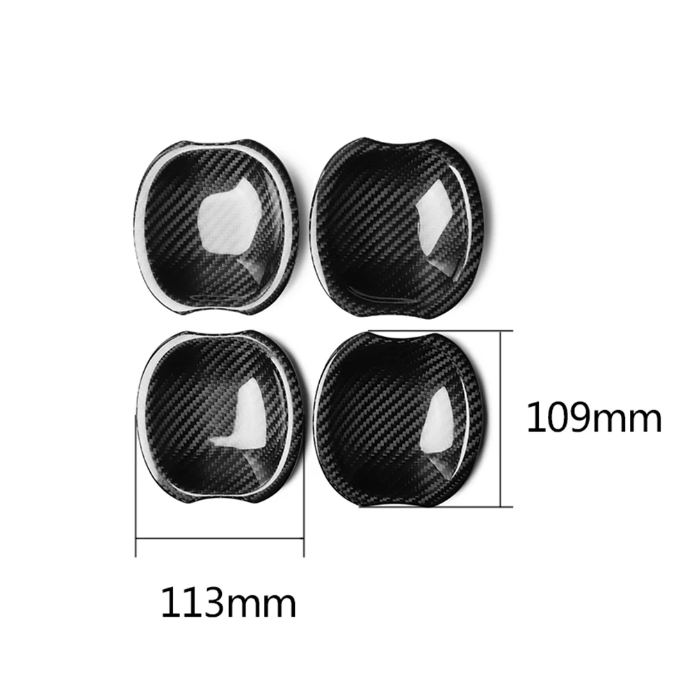 

4Pcs Carbon Fiber Car Door Bowl Handle Sticker Chassis Auto Self-adhesive decoration for Benz G500 2019 G63 W646 Chassis Brabus