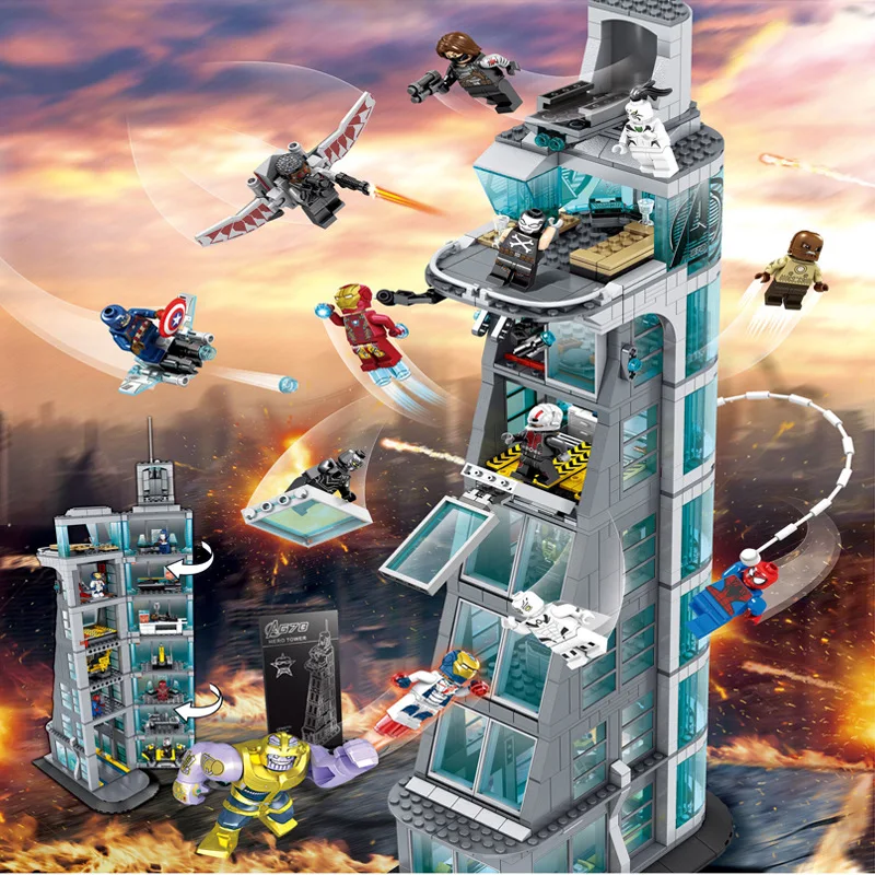 Обновленная версия Marvel Lepining Мстители Супергерои Железный человек Марвел