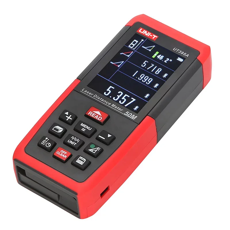 UNI T лазерный дальномер UT395A UT395B UT395C профессиональная цифровая рулетка 100 длиной 50