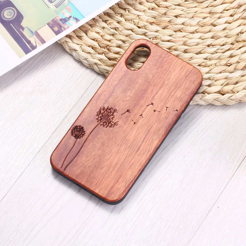 Чехол для iPhone 6 6S 6Plus 7 7Plus 8 8Plus XR X XS Max 11 Pro с гравировкой простые растения Одуванчик