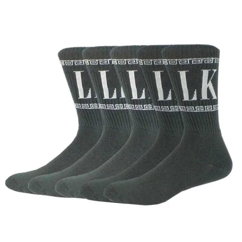 

5 Pairs Men's Thick LK Cotton Socks Pack For Winter