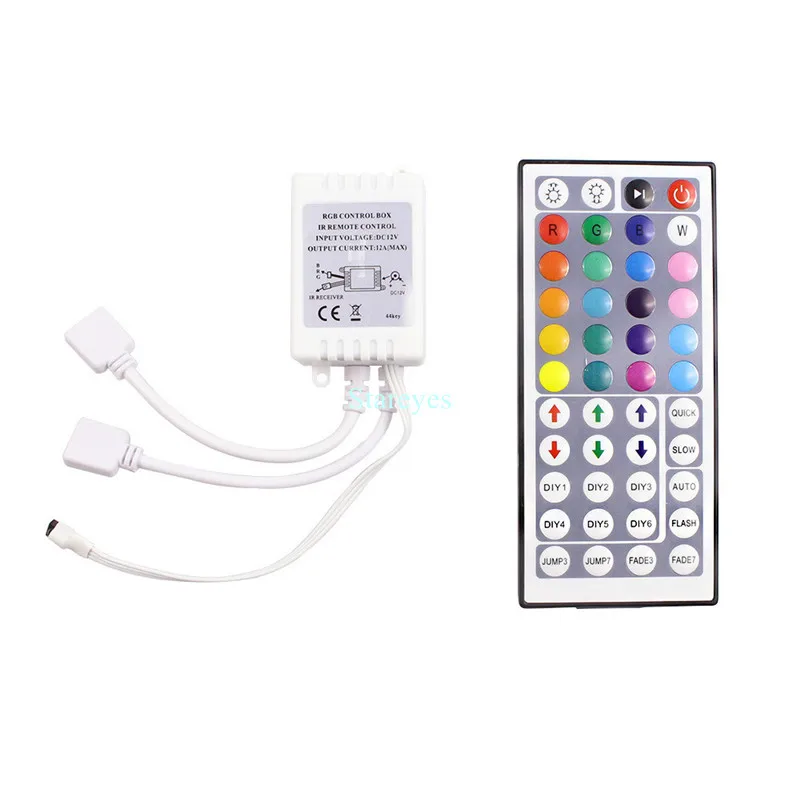 1 комплект SMD 5050 60 светодиодный/м 10 м RGB светодиодный Лента Вспышка светильник светодиодный светильник не Водонепроницаемый RGB полосы+ 44-клавишный ИК-пульта дистанционного управления+ 6A Мощность адаптер
