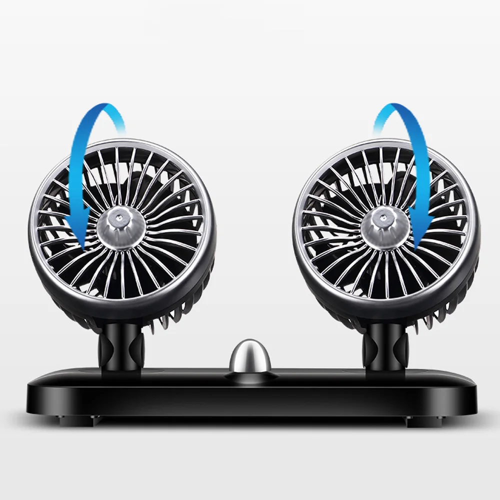 Автомобильный вентилятор с двойной головкой вращающийся переменной скоростью 5