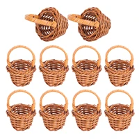 10pcs small flower basket desktop storage basket furniture decoration basket