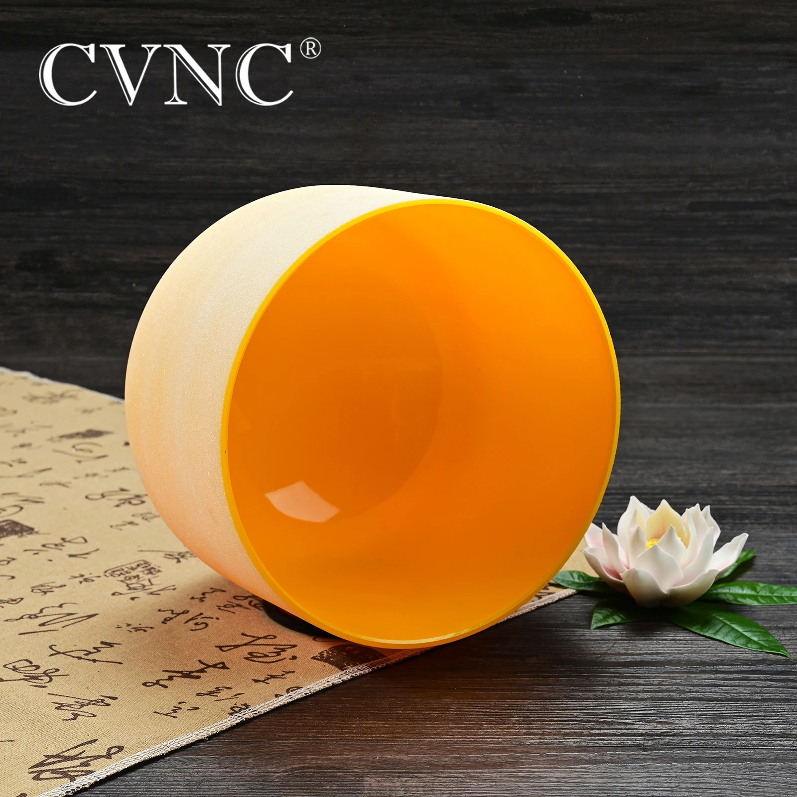 CVNC 8 дюймов E солнечное плексиглас 440 Гц 432 желтая Чакра кварцевый Поющая
