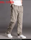 Брюки-карго мужские на молнии, хлопковые прямые свободные штаны, большие размеры 6XL 7XL 8XL, серые, весна-лето