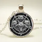 1 шт. подвеска сатана, чокер, массивное круглое ожерелье для женщин, аксессуары для платьев, стеклянная фотография, модные ювелирные изделия, подарок на любовь