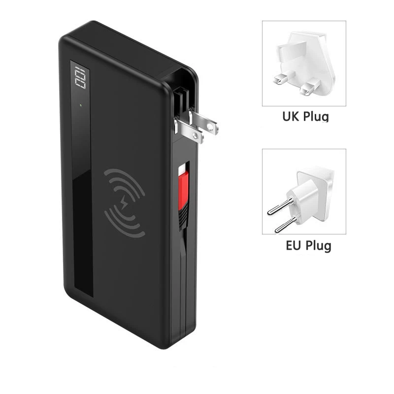 

Qi Wireless Charger Power Bank 20000mAh PD 18W Fast Charging Poverbank Portable External Battery Charger Powerbank for Xiaomi Mi