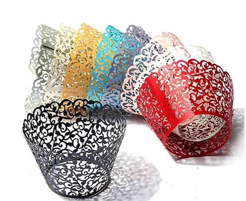 50 шт. обертка для капкейков полый коридорный лайнер бумажная чашка выпечки