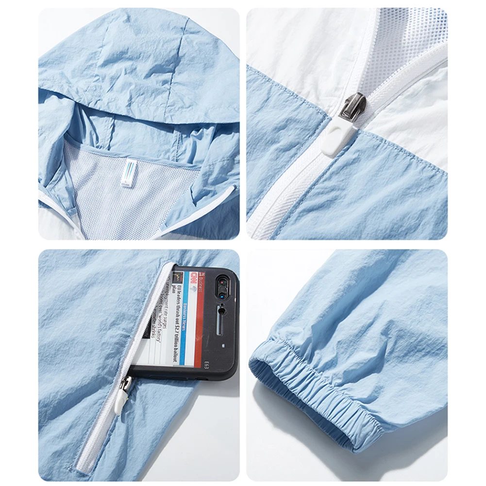 

Summer Outdoor Cooling Fan Jacket Men's Air-Conditioning Suit Sun Protection Clothing Wear-resistant Construction Work Clothe