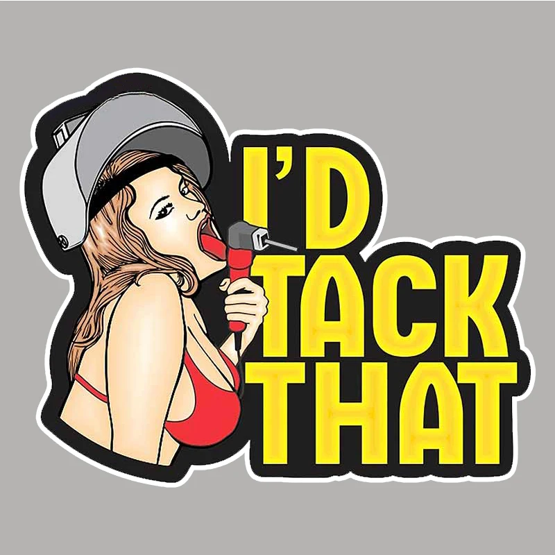 13 см x для Id Tack That Girl мультяшный ноутбук Deal доска серфинга лобовое стекло графика
