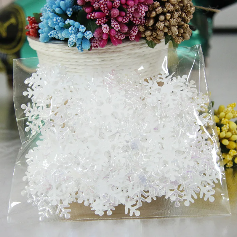 100pcs/bag Snowflake Christmas Decorations for Home Winter Wedding Party Decoration Navidad Happy New Year Supplies | Дом и сад