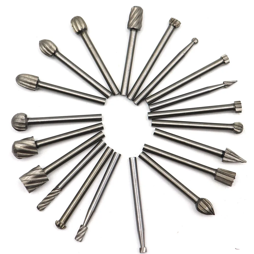 Набор фрез для резьбы по дереву прочные фрезы из быстрорежущей стали 20 шт.|Сверла|