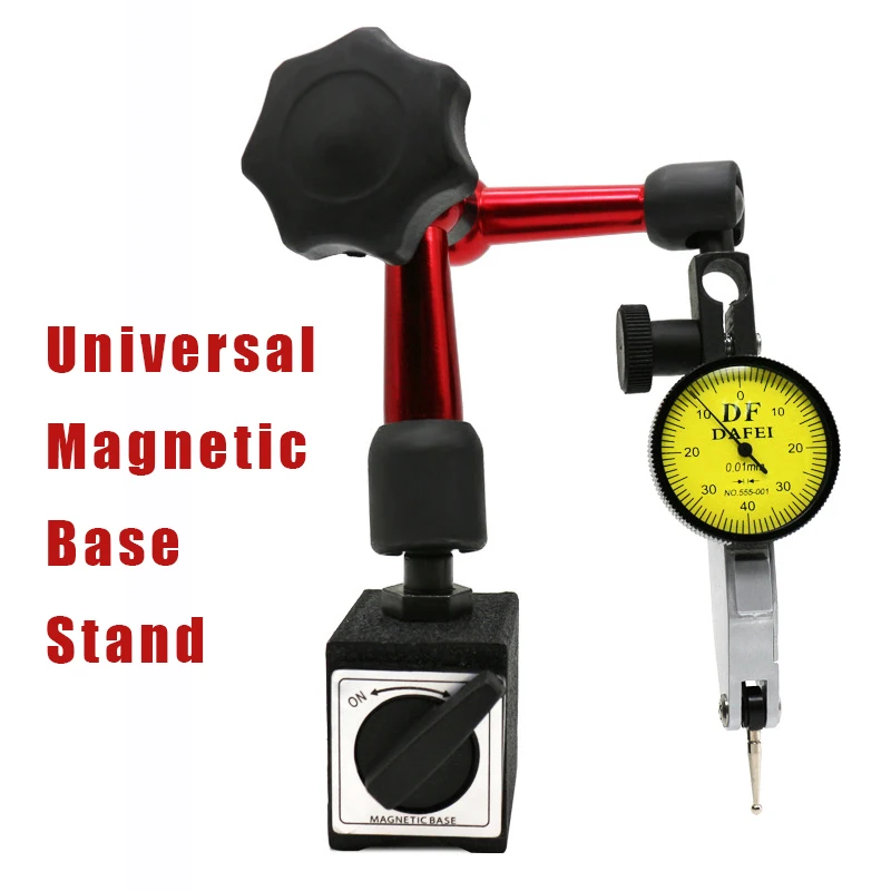 

Universal Dial Test Indicator Gauge Magnetic Base Holder Stand Dial Test Indicator Tool Magnetic Correction Gauge Stand
