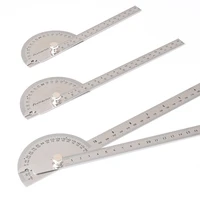 professional stainless steel protractor angle finder 180 degree adjustable woodworking measurement protractor ruler caliper