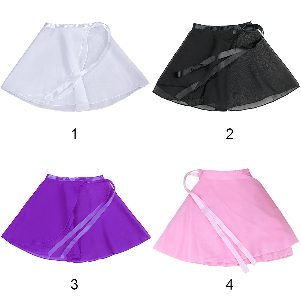 Шифоновое балетное трико пачка шарф мини юбка для танцев женщин и