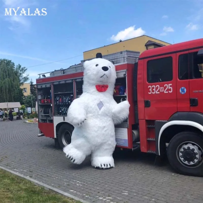 Новинка Костюм полярного медведя надувной костюм для взрослых рекламный свадьбы
