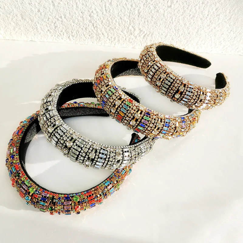 Роскошные повязки на голову в стиле барокко с бриллиантами аксессуары для волос