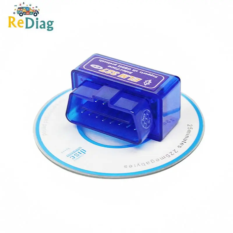 Белый Черный Синий Мини ELM327 v2.1 Bluetooth считыватель кода OBD2 OBD 2 OBDII Диагностика