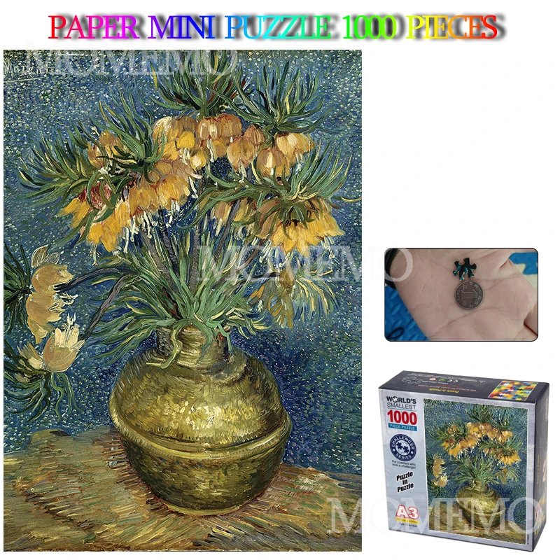 Корона имперские фритларики в медной вазе пазл Мини 1000 штук головоломка для