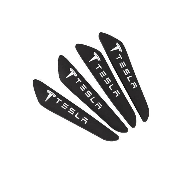 4 шт автомобильные аксессуары двери бампера протектор для Tesla модель 3 Защитная