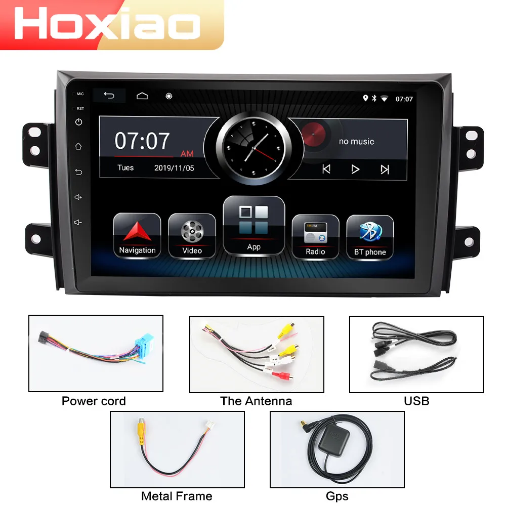 Android автомобильный Радио Мультимедиа Видео плеер wifi gps Зеркало Ссылка для Suzuki SX4 2006 2007 2008 2009 2010 2011 2012 2013 2 DIN