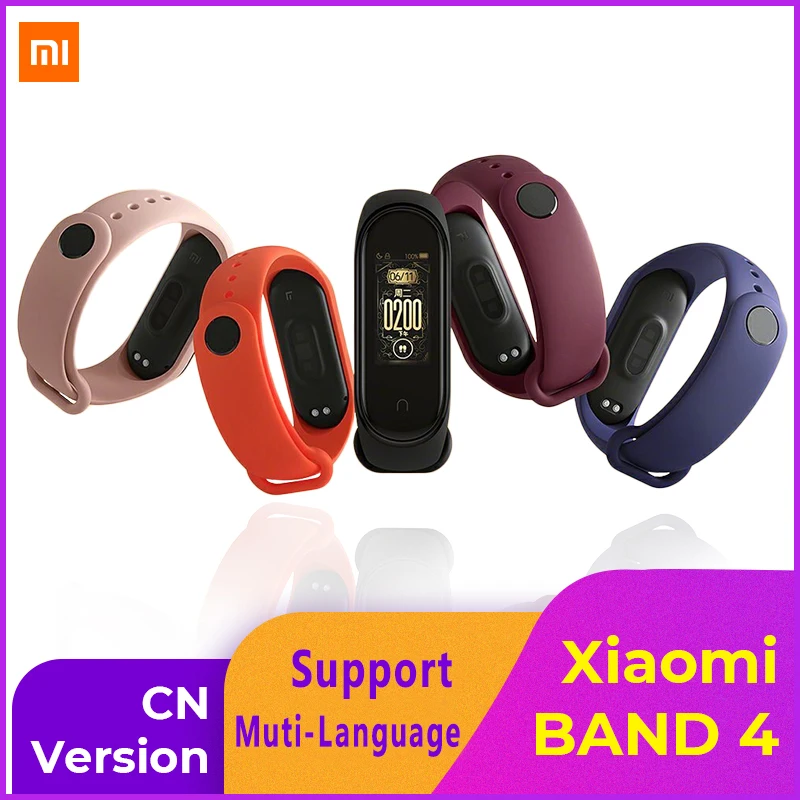 Новейший Xiaomi mi-браслет 4 Basic с цветным смарт-экраном, браслет с сердечным ритмом, фитнес, 135 мА/ч, Bluetooth 5,0, для плавания, mi ng, водонепроницаемый, версия CN