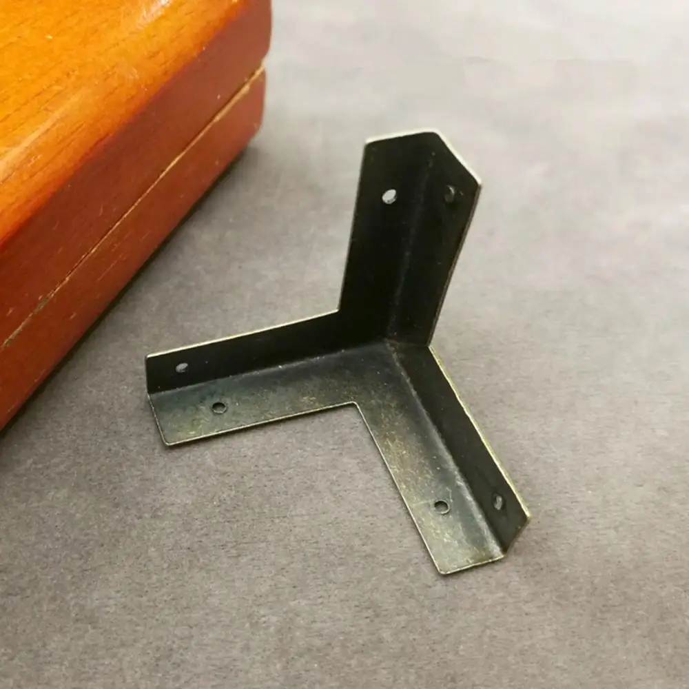 10 шт. античная бронза угловая китайская мебель аксессуары с медным покрытием