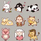 Маленькая свинка, железная наклейка для одежды, аппликация, теплопередающие топы, модные виниловые наклейки сделай сам, любимый подарок для детей