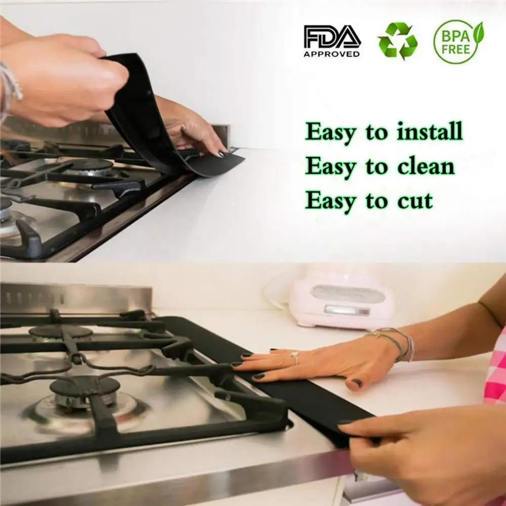 YCOO силиконовая плита счетчик крышка зазора 25 дюймов защита от разлива уплотнения