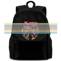 x dark phoenix montage black printed style male harajuku fitness brand women men backpack laptop travel school adult