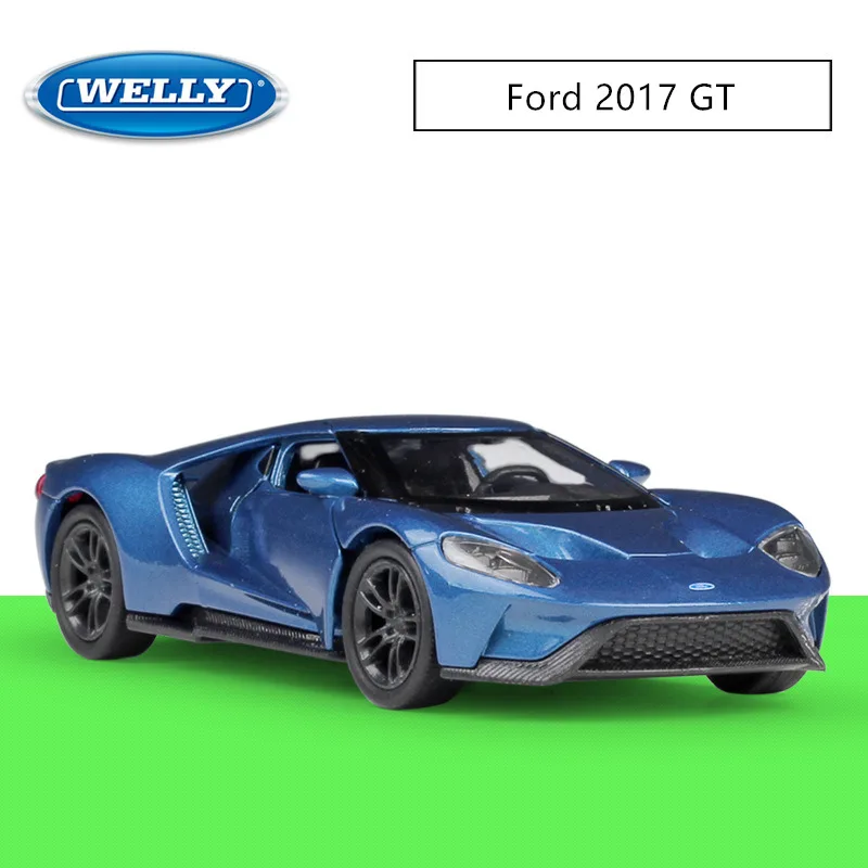 WELLY 1:36 2017 Ford GT сплав модель автомобиля литье под давлением Моделирование